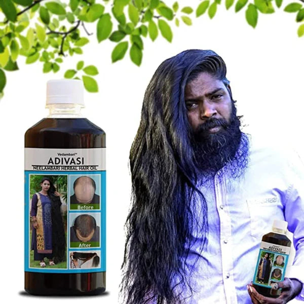 Adivasi Herbal Hair Oil * 100% Original *  आदिवासी हेयर ऑयल: प्राकृतिक जड़ी-बूटियों से भरपूर बालों का संपूर्ण समाधान