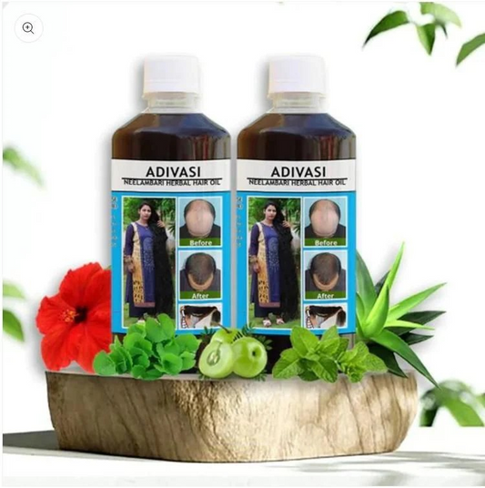 Adivasi Herbal Hair Oil * 100% Original *  आदिवासी हेयर ऑयल: प्राकृतिक जड़ी-बूटियों से भरपूर बालों का संपूर्ण समाधान